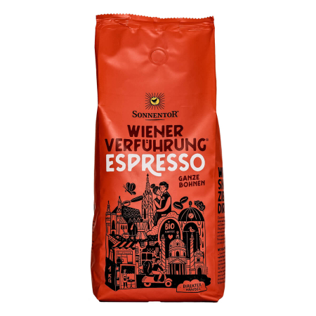 Sonnentor - Espresso Kaffee ganze Bohne Wiener Verführung - 1 kg