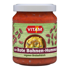 Vitam - Rote Bohnen Hummus-Aufstrich - 125 g - 6er Pack 