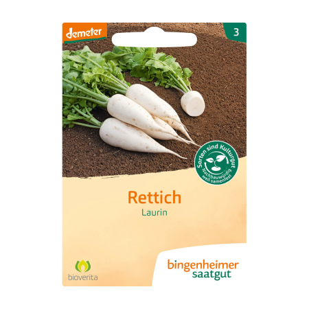 Bingenheimer Saatgut - Rettich Laurin - 1 Tüte - SALE