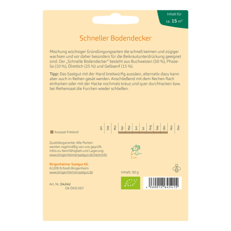 Bingenheimer Saatgut - Schneller Bodendecker - 1 Tüte