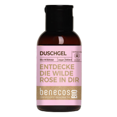 benecos - Mini Duschgel BIO-Wildrose - 50 ml