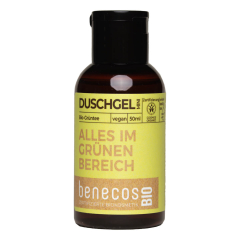 benecos - Mini Duschgel BIO-Grüntee - 50 ml