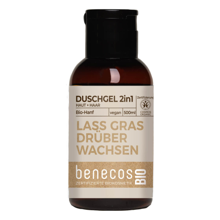 benecos - Mini Duschgel 2in1 BIO-Hanf Haut & Haar - 50 ml