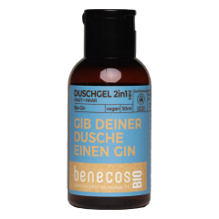 benecos - Mini Duschgel 2in1 BIO-Gin Haut & Haar - 50 ml