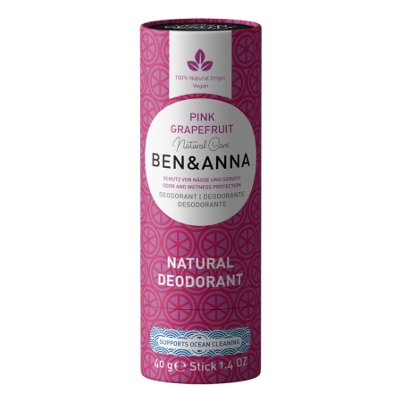 Ben&Anna - Deodorant Papertube Pink Grapefruit - 40 g - 3er Pack