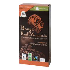 Bonga Red Mountain - Kapseln, Espresso, kompostierbar -...