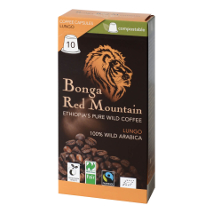 Bonga Red Mountain - Kaffee Lungo 10 Kapseln - 55 g - 6er...