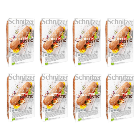 Schnitzer - Baguettini Rustic bio - 200 g - 8er Pack