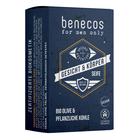 benecos - for men only Gesicht- und Körperseife - 75 g