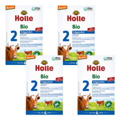 Holle - Bio-Folgemilch 2 - 600 g - 4er Pack
