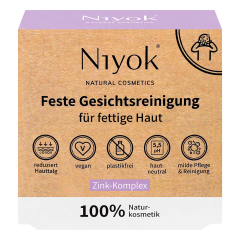 Niyok - Feste Gesichtsreinigung Fettige Haut - 80 g