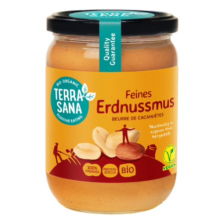 TerraSana - Erdnussmus Crunchy - 500 g