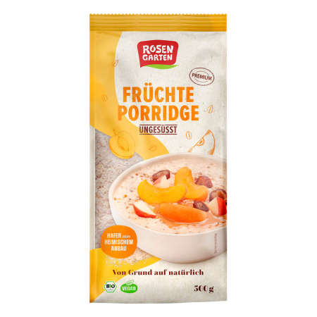 Rosengarten - Früchte-Porridge ungesüßt - 500 g