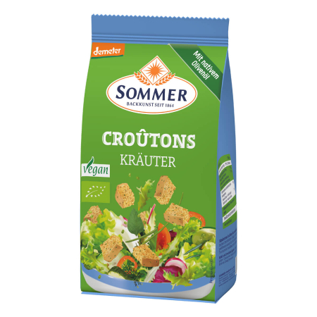 Sommer - Croutons Kräuter Geröstete Brotwürfel - 100 g