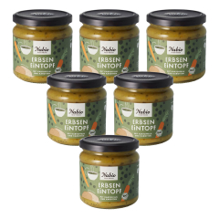 Nabio - Eintopf Erbse im Glas - 365 g - 6er Pack