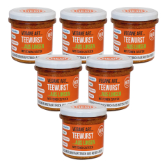 HEDI - Teewurst Aufstrich Vegane Art - 140 g - 6er Pack