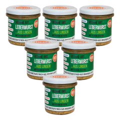 HEDI - Leberwurst Aufstrich Vegane Art - 140 g - 6er Pack