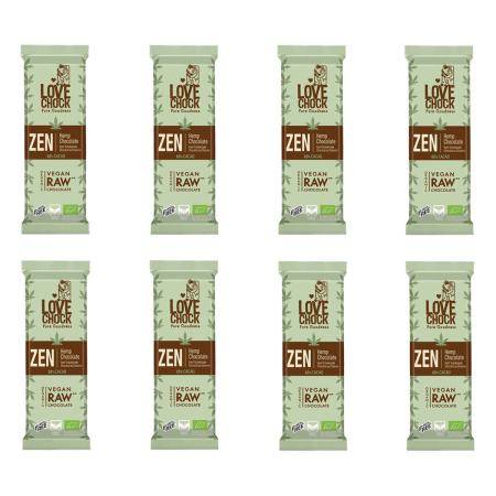 Lovechock - Zen Hanf Schokolade - 35 g - 8er Pack