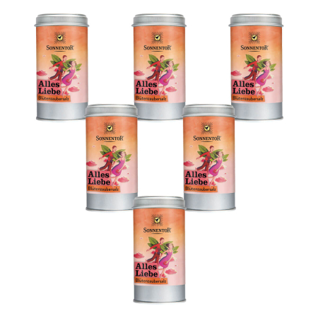 Sonnentor - Alles Liebe Blütenzaubersalz - 90 g - 6er Pack
