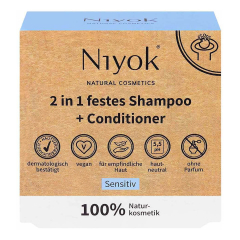 Niyok - 2 in 1 festes Shampoo & Conditioner Sensitiv...