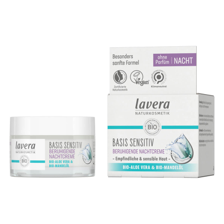 lavera - basis sensitiv Beruhigende Nachtcreme - 50 ml