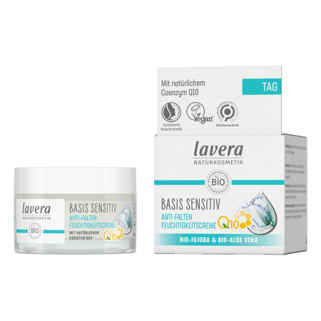lavera - basis sensitiv Anti-Falten Feuchtigkeitscreme Q10 - 50 ml