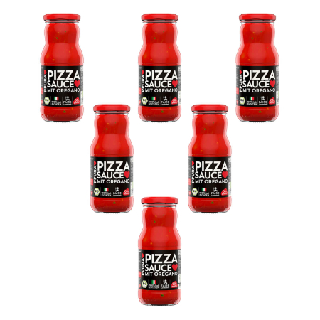 PPURA - Pizzasauce mit Oregano bio - 350 g - 6er Pack