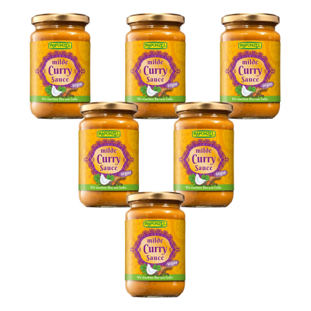Rapunzel - Curry-Sauce mild - 330 ml - 6er Pack