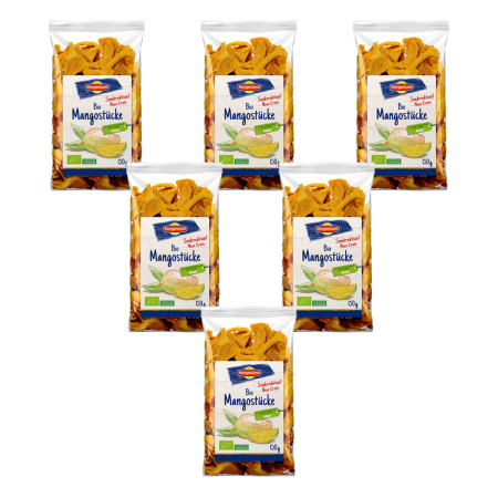 MorgenLand - Mangostücke Sonderedition - 150 g - 6er Pack