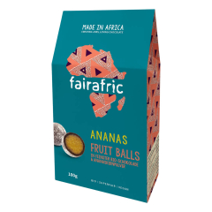 fairafric - Ananas Fruit Balls in Schokolade - 100 g