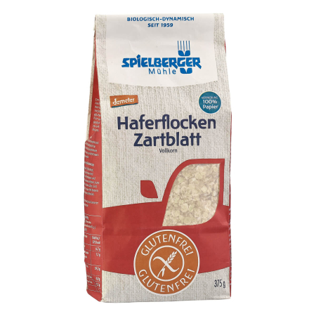 Spielberger Mühle - Glutenfreie Haferflocken Zartblatt demeter - 375 g