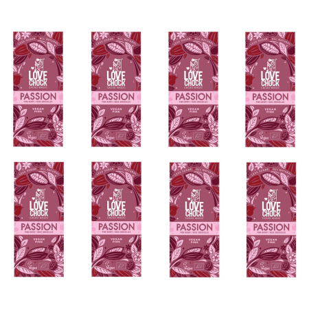 Lovechock - Passion mit roten Beeren - 70 g - 8er Pack