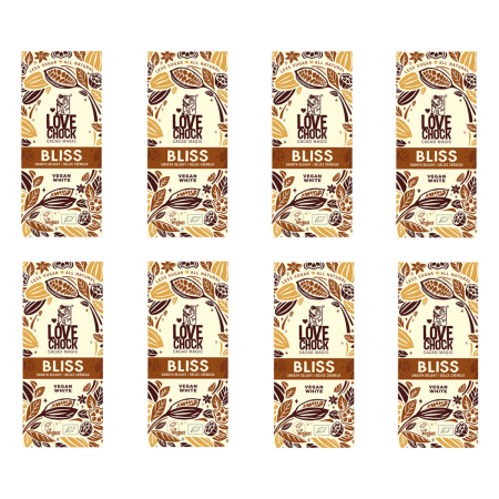 Lovechock - Bliss weiße Schokolade - 70 g - 8er Pack