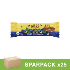 Allos - Frucht-Riegel Blaubeere - 40 g - 25er Pack