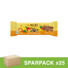 Allos - Frucht-Riegel Mango - 40 g - 25er Pack