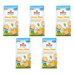 Holle - Honey Minis Babyzwieback Honig & Butter - 100...