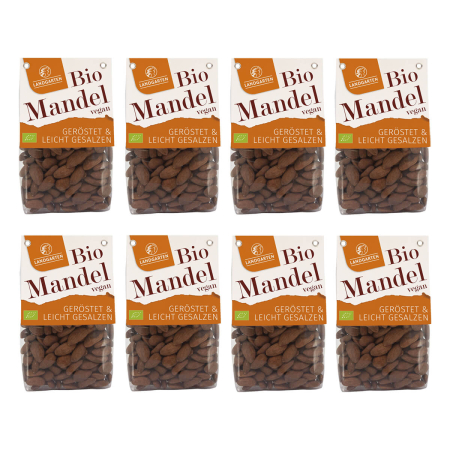 Landgarten - Mandeln geröstet & gesalzen - 160 g - 8er Pack
