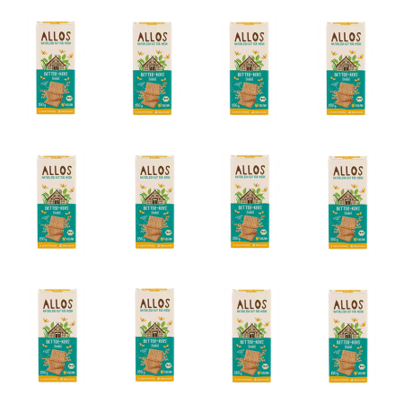 Allos - Better Keks Dinkel - 150 g - 12er Pack