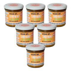 HEDI - Currywurst Aufstrich Vegane Art - 140 g - 6er Pack