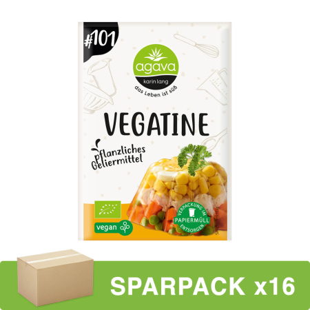 Agava - Vegatine pflanzliches Geliermittel - 18 g - 16er Pack