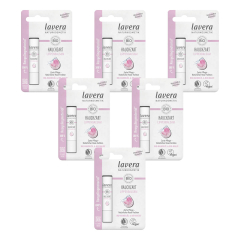 lavera - Hauchzart Lippenbalsam - 4,5 g - 6er Pack