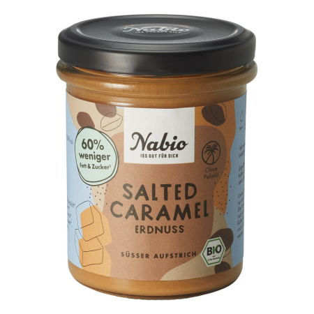 Nabio - Süßer Aufstrich Salted Caramel Erdnuss - 175 g