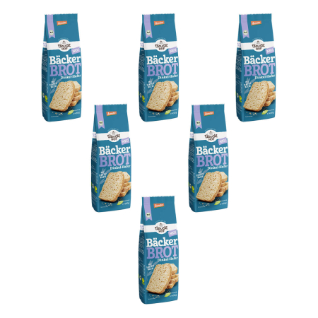 Bauckhof - Bäcker Brot Dinkel-Hafer Demeter - 450 g - 6er Pack