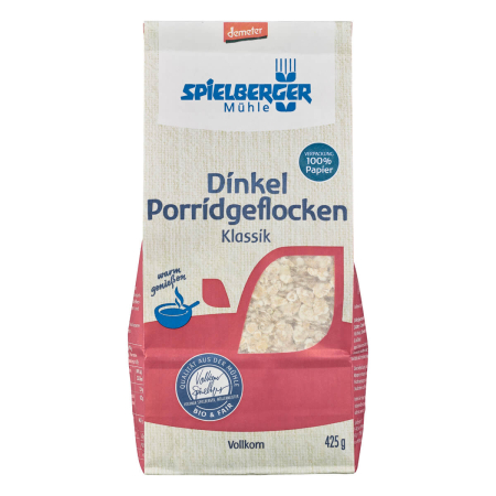 Spielberger Mühle - Dinkel Porridgeflocken Klassik demeter - 425 g