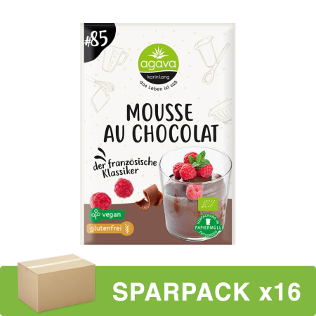 Agava - Mousse au Chocolat - 48 g - 16er Pack