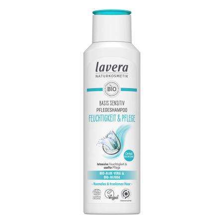 lavera - Pflegeshampoo basis sensitiv Feuchtigkeit & Pflege - 250 ml