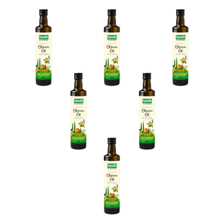 Byodo - Natives Olivenöl mittel fruchtig - 500 ml - 6er Pack