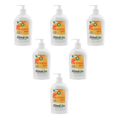 AlmaWin - Flüssigseife Orange - 500 ml - 6er Pack