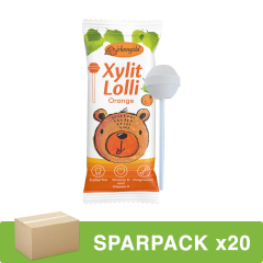Birkengold - Xylit Lolli Orange zuckerfrei - 6 g - 20er Pack