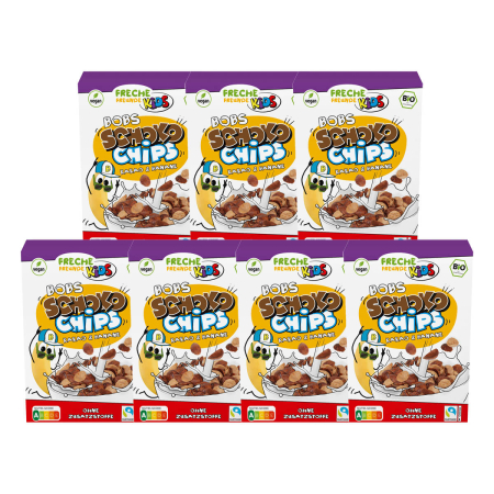 Freche Freunde - Bobs Schoko Chips Kids Kakao & Banane bio - 275 g - 7er Pack